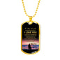 Father Daughter Heart Necklace From Papa Christmas Gift Idea Luxury Dog Tag Silver - Papa