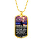 Father Daughter Jewelry From Dad Christmas Gift Idea Luxury Dog Tag Silver and G