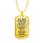 Awesome Quote Dog tag Jewelry for Son- Mother Son Necklace Long Pendant 30 inch-I Miss You Much- Persionalized Gift Ideas for Son from Mom Luxury Dog Tag