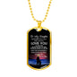 Father Daughter Heart Necklace From Papa Christmas Gift Idea Luxury Dog Tag Silver