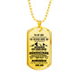 Father Son Quotes Heart Necklace From Parents Birthday Gifts, Christmas Gift Ide