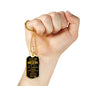 Father and Son Necklace Dog Tag From Father Birthday Gifts, Christmas Gifts Lux