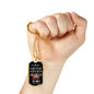 Father Son Gifts Love Dad Birthday Gifts, Christmas Gifts Luxury Dog Tag Gold &