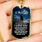 Father Daughter Necklace Dog Tag Love Dad Christmas Gift Idea Luxury Dog Tag Sil