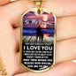 Father Daughter Jewelry From Dad Christmas Gift Idea Luxury Dog Tag Silver and G