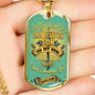 Father Son Heart Necklace From Parents Birthday Gifts, Christmas Gifts Luxury D