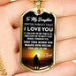 Father Daughter Pendant Necklace From Father Christmas Gift Idea Luxury Dog Tag