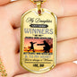 Father Son Pendant Necklace From Parents Birthday Gifts, Christmas Gift Idea for