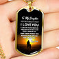 Father and Daughter Jewelry Love Dad Birthday Gifts, Christmas Gifts Luxury Dog