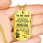 Father Son Pendant Necklace -Dragon Ball, Vegeta & Trunks meaningful Love Quote