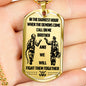 To My Brother Dog Tag Military - Firefighter Necklace Chain For Men Gifts Luxury