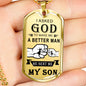 Cool Father Son Quotes Heart Necklace Love Dad Christmas Gifts, Birthday Gift Id