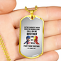 To My Brother dog tag