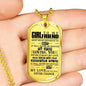 To My Girlfriend Dog Tag Necklace - Personalized Gift Idea for Girlfriend from Boyfriend so-wmen-03