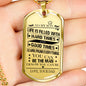 Father and Son Necklace Jewelry Love Dad Christmas Gifts, Birthday Gift Ideas fo