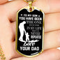 Father and Son Necklace Dog Tag From Dad Birthday Gifts, Christmas Gifts Luxury Dog Tag Gold & Silver fa-so-01