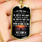 Father Son Gifts Love Dad Birthday Gifts, Christmas Gifts Luxury Dog Tag Gold &