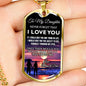 Father and Daughter Necklace Jewelry From Papa Birthday Gifts, Christmas Gifts