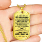 My Girlfriend Dog Tag Pendant Necklace - Gifts Idea for Girlfriend from Boyfriend so-wmen-01