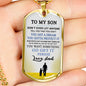 Father and Son Jewelry From Father Birthday Gifts, Christmas Gifts Luxury Dog Tag Gold & Silver fa-so-01