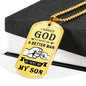Cool Father Son Quotes Heart Necklace Love Dad Christmas Gifts, Birthday Gift Id