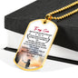 Customized Engraving Father Son Pendant Necklace From Father Birthday Gifts, Christmas Gift Idea for Kids Luxury Dog Tag Gold & Silver fa-so-01