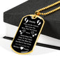 First Time Dad Gift - Daddy To Be Engraved Military Dog Tag - New Dad Gift, Dad To Be Gift - Fathers Day Gift For Him From Baby Bump Wife