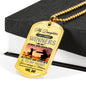 Father Son Pendant Necklace From Parents Birthday Gifts, Christmas Gift Idea for