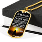 Father Daughter Pendant Necklace From Father Christmas Gift Idea Luxury Dog Tag