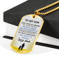 Father and Son Jewelry From Father Birthday Gifts, Christmas Gifts Luxury Dog Tag Gold & Silver fa-so-01