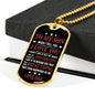 Father and Son Necklace Dog Tag Love Dad Birthday Gifts, Christmas Gifts Luxury
