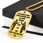 To My Brother Dog Tag Military - Firefighter Necklace Chain For Men Gifts Luxury