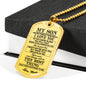 Awesome Quote Dog tag Jewelry for Son- Mother Son Necklace Long Pendant 30 inch-I Miss You Much- Persionalized Gift Ideas for Son from Mom Luxury Dog Tag