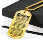 Boyfriend Pendant Necklace Customized - I Love You Forever Dog Tag Girlfriend Lu