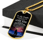 Father Daughter Heart Necklace From Papa Christmas Gift Idea Luxury Dog Tag Silver