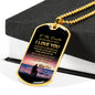 Father Daughter Heart Necklace From Papa Christmas Gift Idea Luxury Dog Tag Silver - Papa