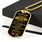Father and Son Necklace Dog Tag From Father Birthday Gifts, Christmas Gifts Lux