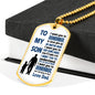 Father Son Pendant Necklace From Father Birthday Gifts, Christmas Gift Idea for