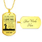 Cool To My Son Necklace Jewelry Love Dad Birthday Gifts, Christmas Gifts Luxury Dog Tag Gold & Silver fa-so-01