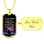Father Daughter Heart Necklace From Papa Christmas Gift Idea Luxury Dog Tag Silver