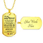 To My Boyfriend, You are my World my everything - Dog Tag For Men Love Quotes