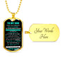 Father and Son Necklace Jewelry From Papa Birthday Gifts, Christmas Gifts Luxur