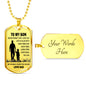 Customized Engraving Father and Son Necklace Dog Tag From Father Christmas Gifts