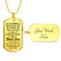 Father Son Quotes Gifts From Parents Birthday Gifts, Christmas Gifts Luxury Dog