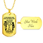 To My Brother Luxury Dog tag Military Ball Chain, Dragon Ball Necklace pendants
