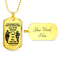 Soldier Dog Tag For Brother Necklace Pendant Glass sealed Call On me Brother