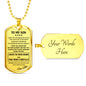 Necklace To my Son from Mom - Mother Son Necklace Pendant Chain Birthday Gifts Luxury