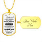 Husband and Wife Dog Tag Jewelry - To My Husband Dog tag Necklace Chain