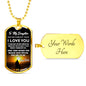 Father Daughter Pendant Necklace From Father Christmas Gift Idea Luxury Dog Tag