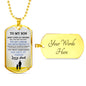 Father and Son Jewelry From Father Birthday Gifts, Christmas Gifts Luxury Dog Tag Gold & Silver fa-so-01